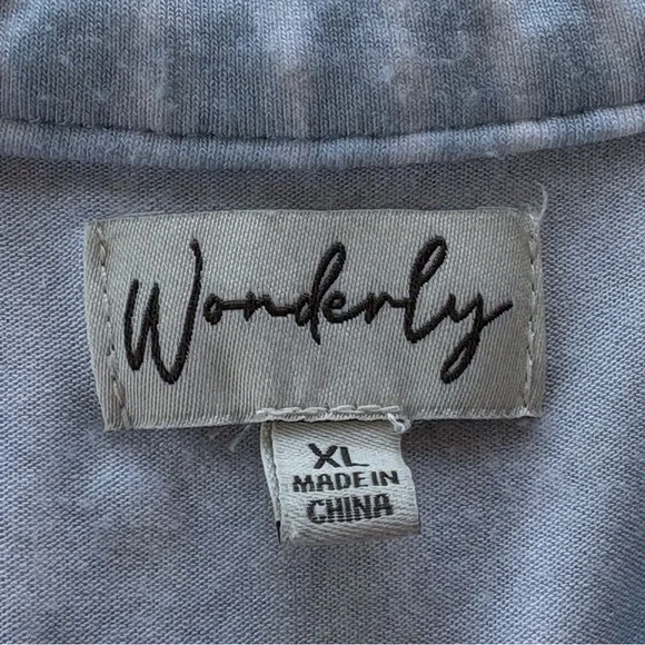 Wonderly Light blue and white Shibori style soft dress - Picture 4 of 6